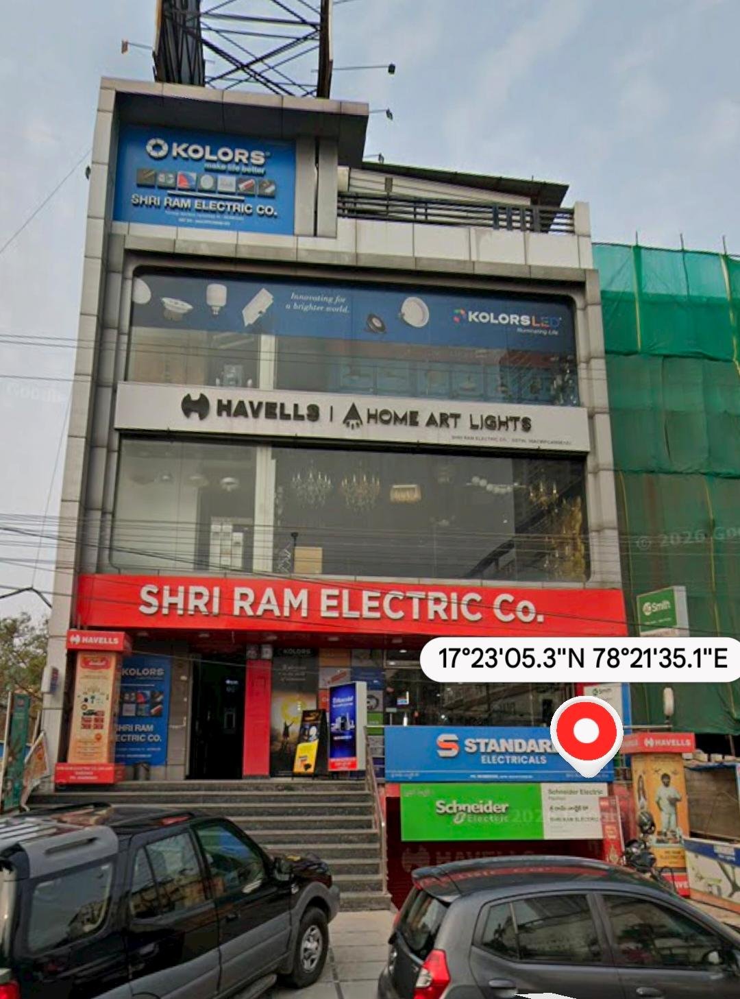 Retail shop frontage in a high-footfall market street